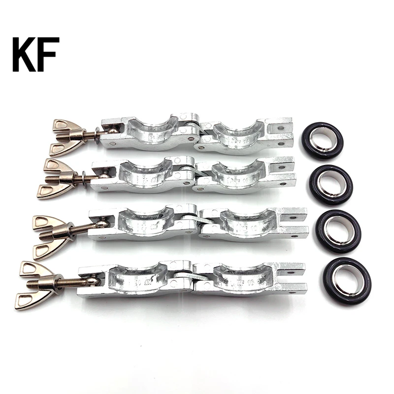 KF16 KF25 KF40 KF50 Vacuum Clamp Set SS304 Aluminum Alloy Flange Ring Center Bracket Pipe Fitting FPM O-ring for Lab Vacuum Pump
