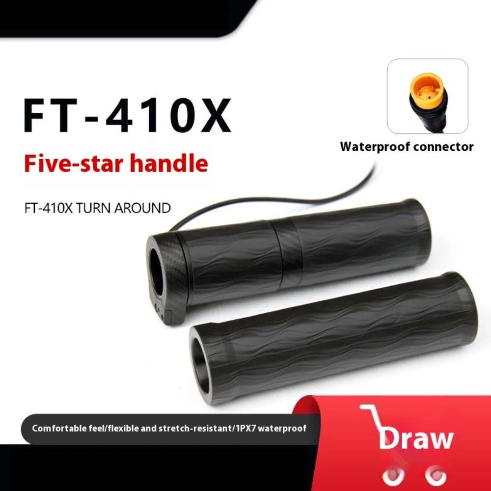 

For Wuxing FT-410X Half-turn The Throttle Accelerator Waterproof Head Connector for E Bikes or Electric Scooter
