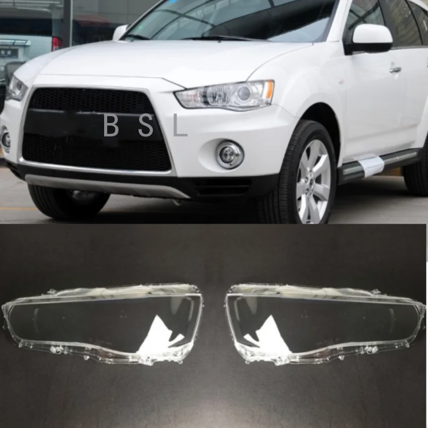 

Headlamp Lens For Mitsubishi Outlander 2010 ~ 2015 Headlight Cover Replacement Front Car Light Glass Auto Shell Projector Lens