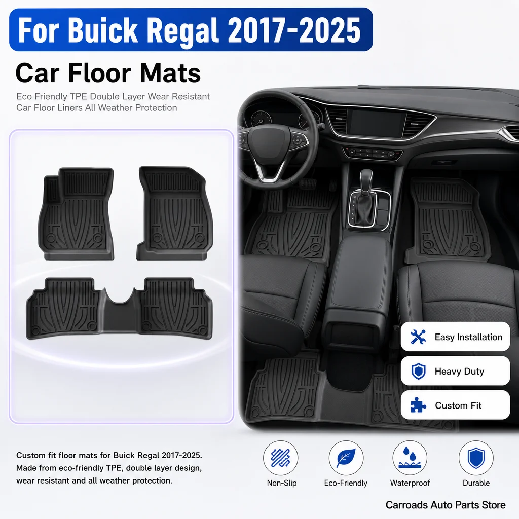 Car Floor Mat Rubber - (LHD)For Buick Regal 2017-2025 Floor Mats
