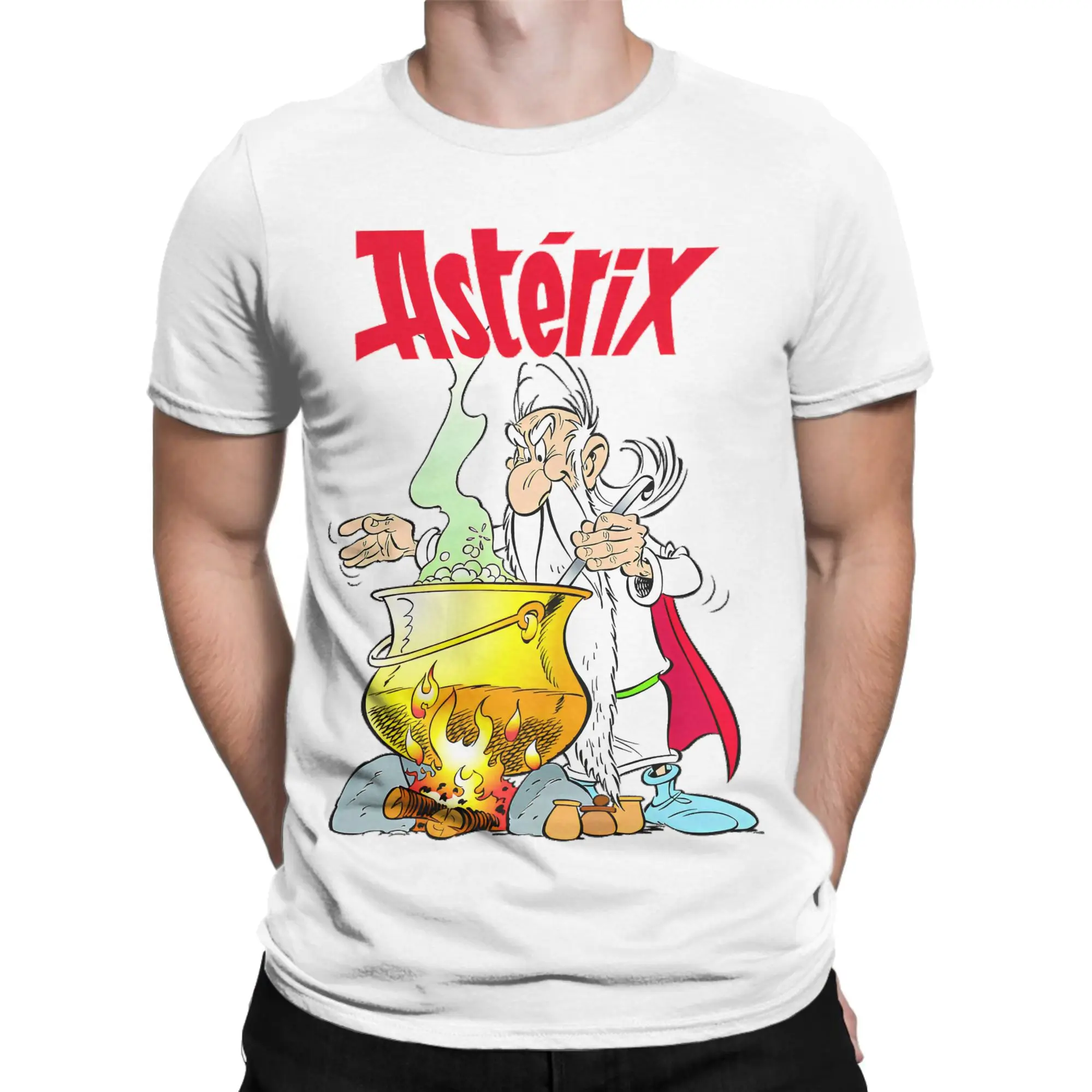 

Футболки Asterixs и Obelixs, мужская забавная футболка из 100% хлопка, футболка с круглым вырезом, одежда с короткими рукавами, Новое поступление