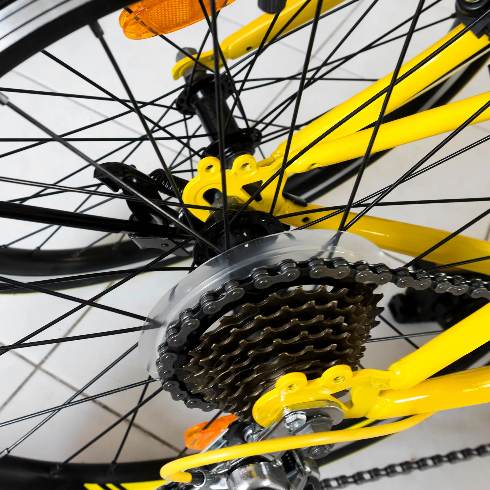 

5Pcs Transparent Bike Flywheels Guard Plastic Sturdy Chain Protector Mountain Bike Spoke Cover Rear Hub Cover Lightweight