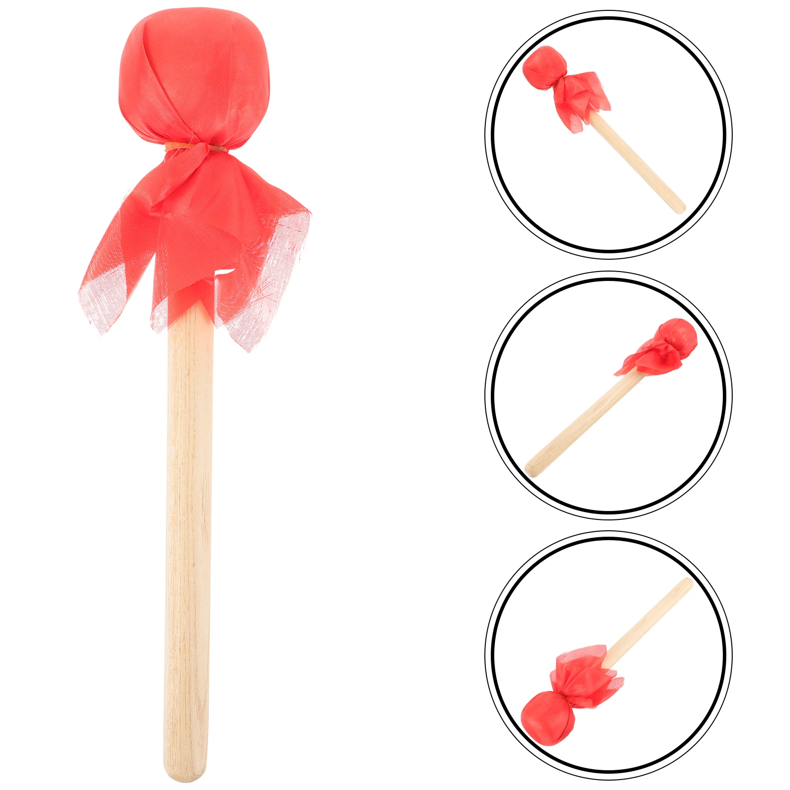 

Wooden Handle Drumstick Mallet Percussion Sticks Tool Drumsticks Bass Mallets Nurse