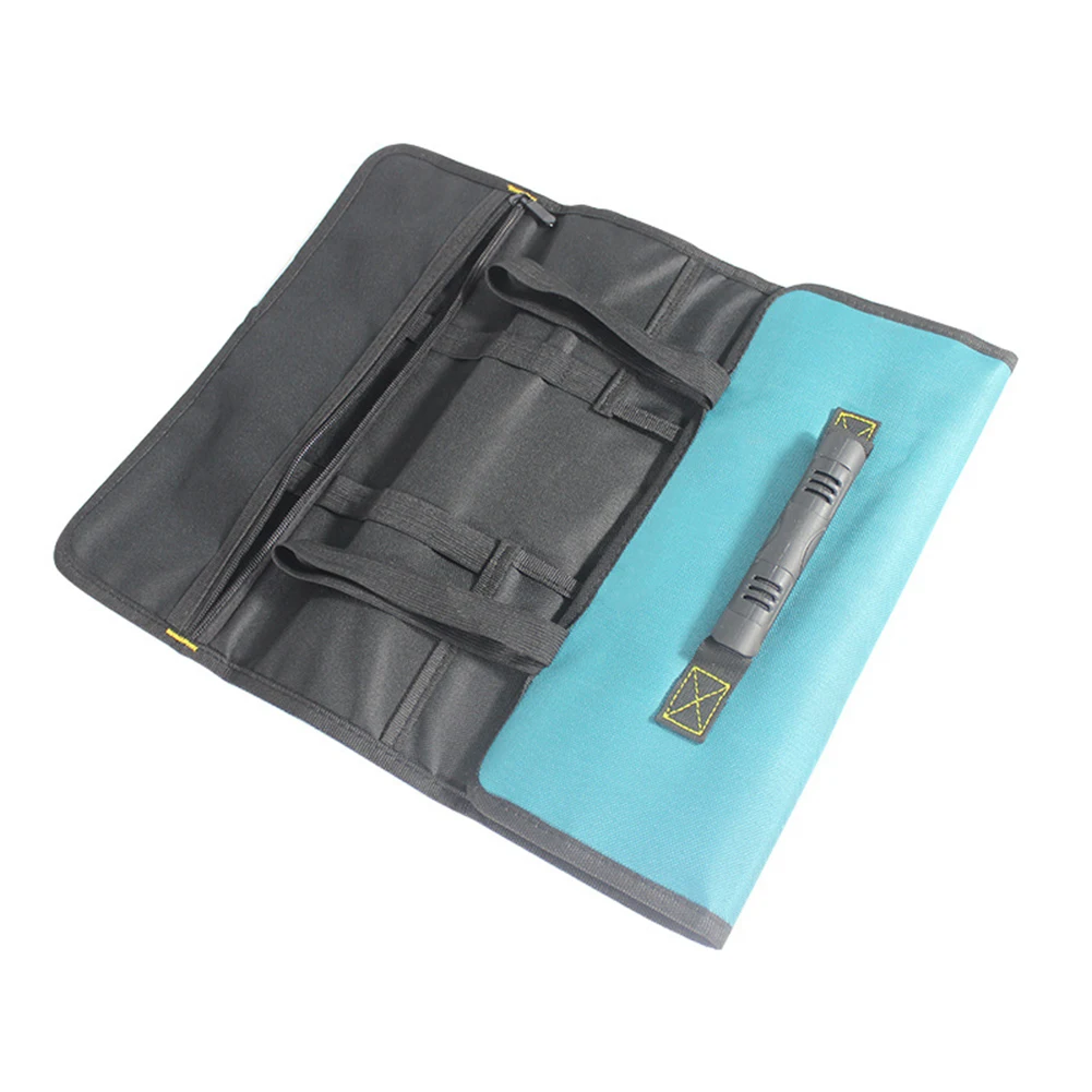 Oxford Cloth Electrician Mechanics Moisture Ample Storage Space Tool Roll Pouch Compact Storage Wide Applications