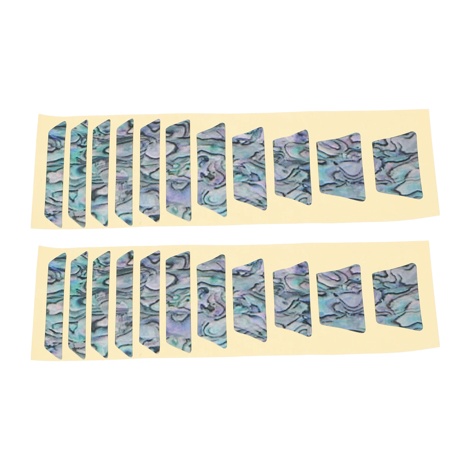 

2Pcs Guitar Fingerboard Stickers Self-Adhesive DIY Decorative PVC Durable Waterproof Guitar Fretboard Decals Self-Adhesive Patch
