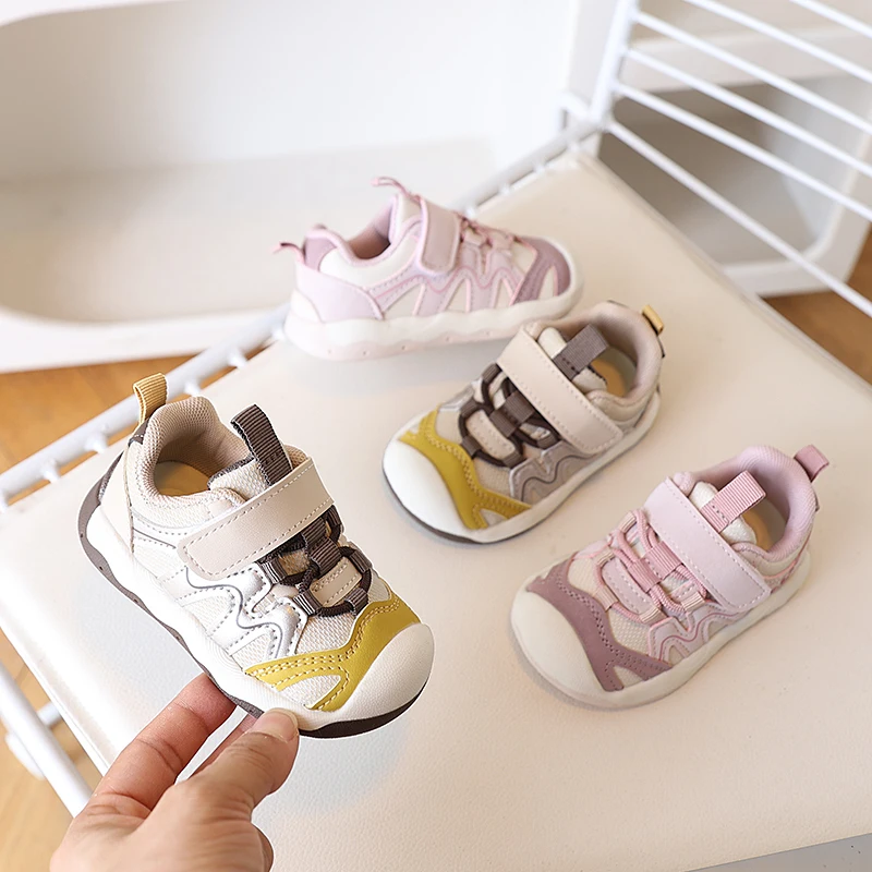 

2025 New Autumn Children's Sports Shoes Baby Learning Shoes Soft Soled Male Female Baby Functional Casual Shoes Детская Обувь