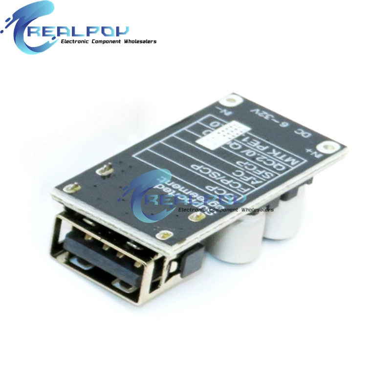 4 Channel USB QC3.0 QC2.0 DC-DC Buck Converter Charging Step Down Module 6-32V 9V 12V 24V To Fast Quick Charger Circuit Board 5V