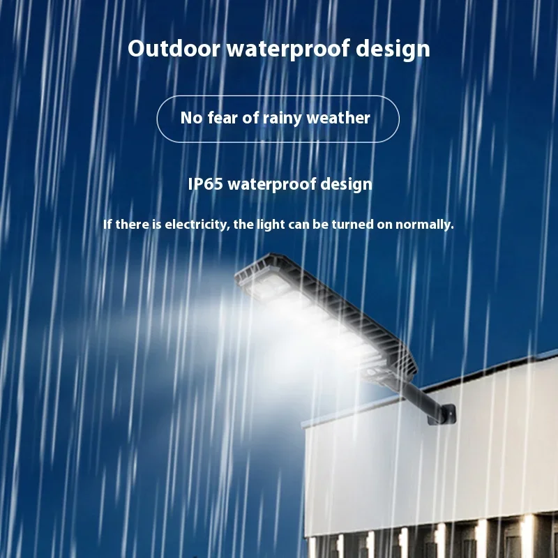 Outdoor Waterproof Solar Light - Human Body Sensing Street Light - Integrated Remote Control Courtyard Wall Light