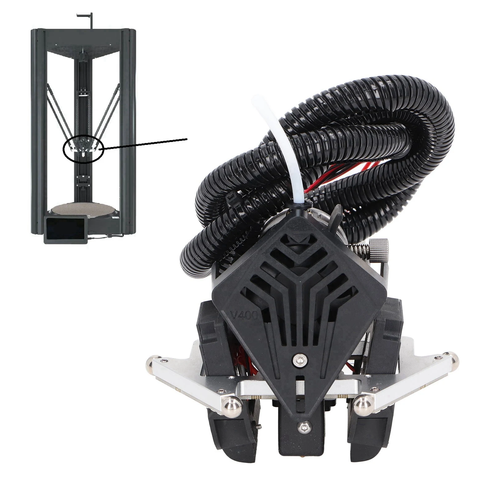 ملحق الطابعة ثلاثية الأبعاد، محرك مباشر، الطارد، التسوية التلقائية، التيار المطابق الذكي، متوافق على نطاق واسع للاستبدال