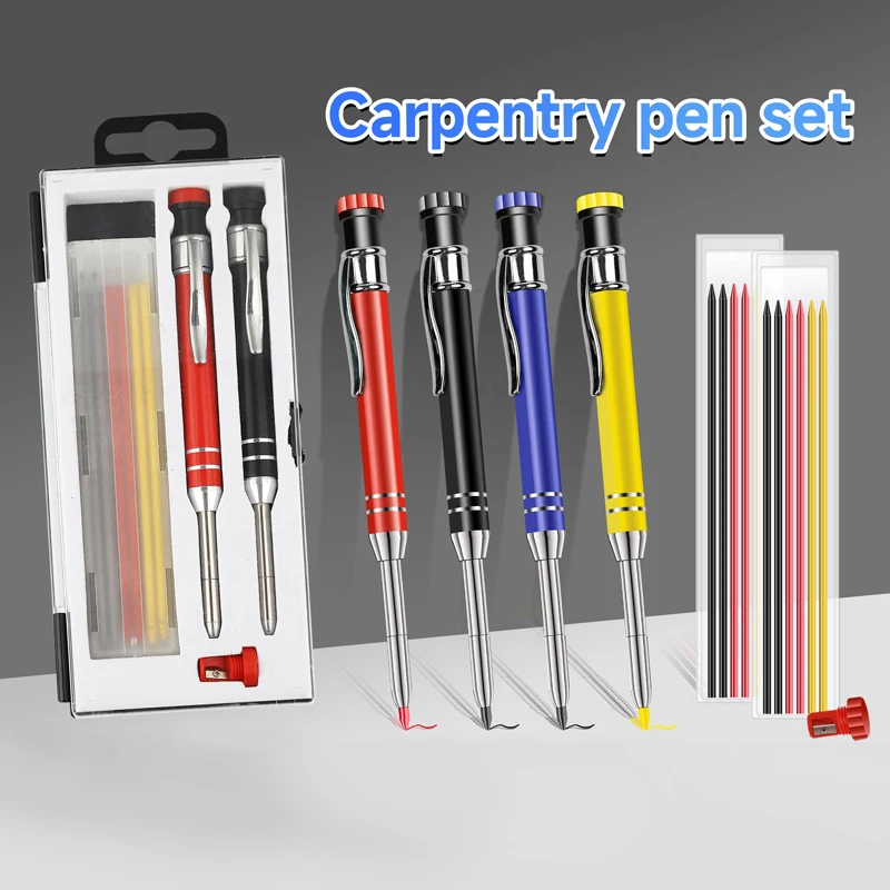 

Металлический набор сменных ремешков для деревообрабатывающего карандаша, маркер с глубокими отверстиями для деревообработки, деревообрабатывающие инструменты, механические карандаши