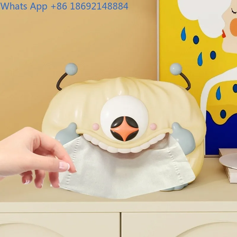 

Little Monster Tissue Box Cute Cartoon Ornament Art Living Room Dining Room Decoration Home Decor