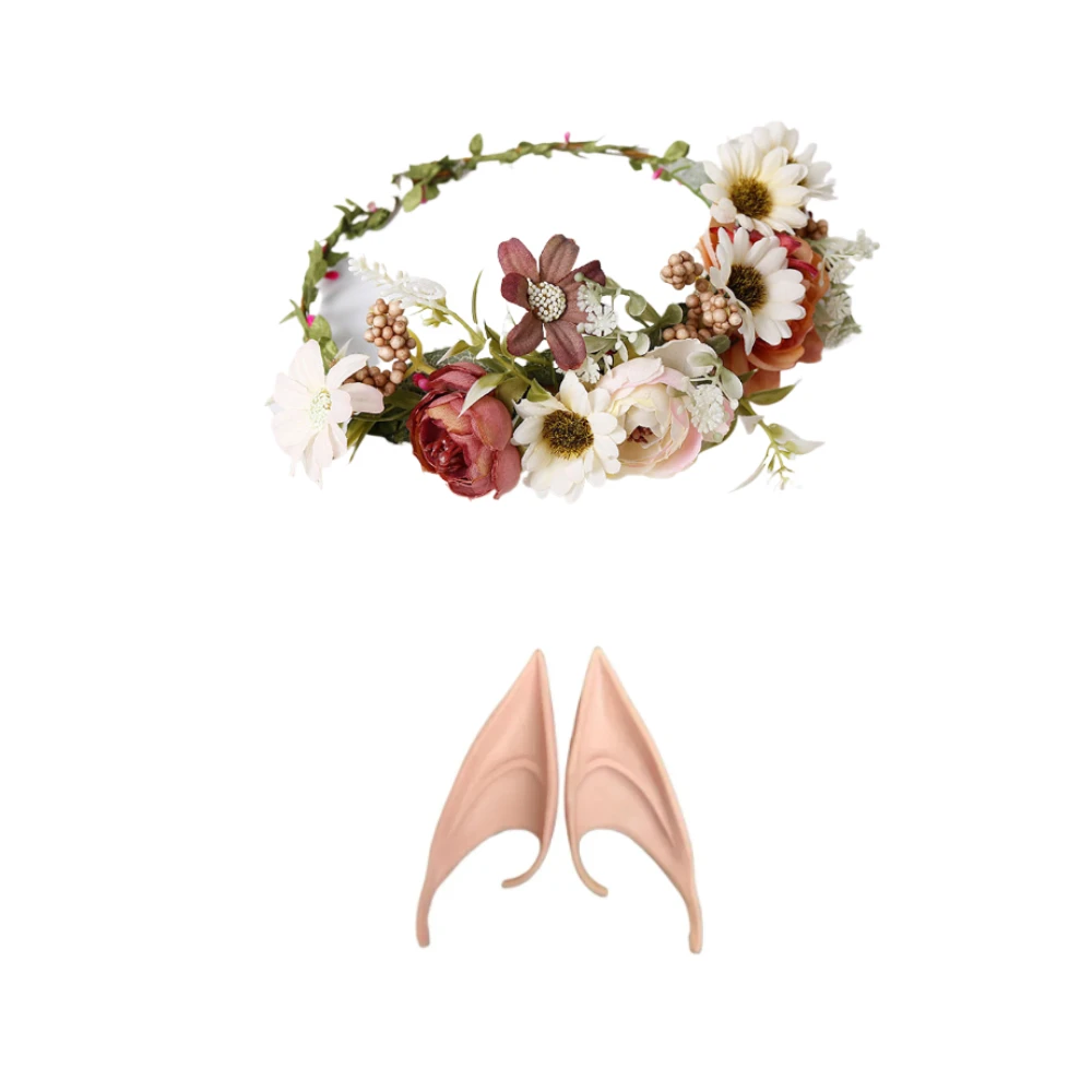 

Fairy Pixie Elf Ears Cosplay Soft Pointed Ears Elven Masquerade Vampire Fairy Ears Decoration Makeup Costume Accessories