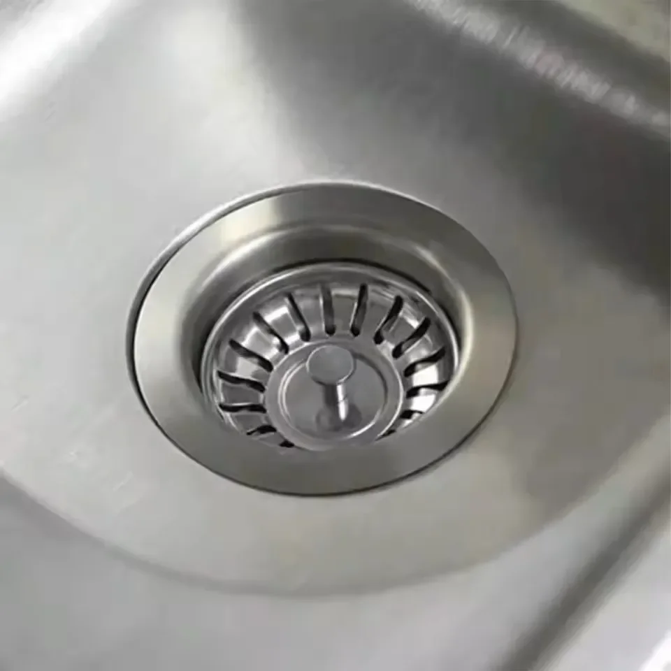 Stainless Steel Sink Strainer Plug Kitchen Waste Drain Filter Basket Water Stopper Bathroom Wash Basin Hardware Accessories gallery 3