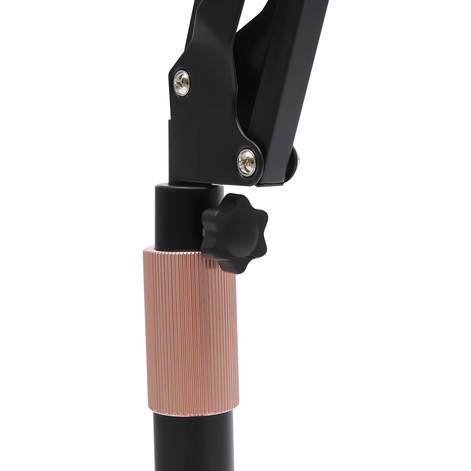Haartrockner-Ständer, um 360 Grad drehbarer Fön-Halter, höhenverstellbarer Haartrockner-Rack mit schwerer Basis für den Heimsalon – Detail 5
