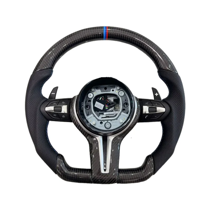 For Universal Sports Leather Steering Wheel with Carbon Fiber Construction and Quick Release Function Drift