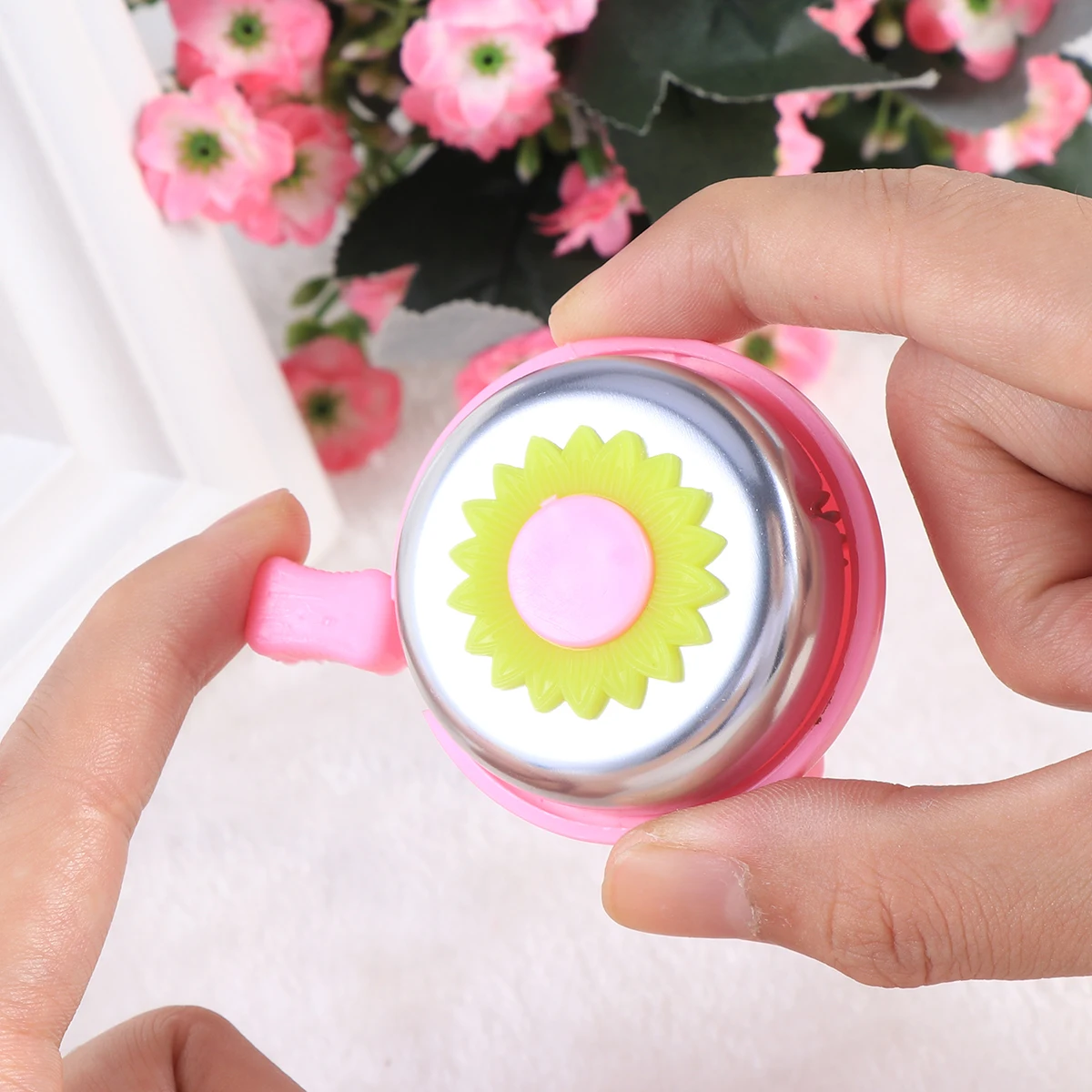 

2 Pcs Bicycle Bell Sunflower Style Bike Daisy Horns Cycling Ring Alarm Handle Bar