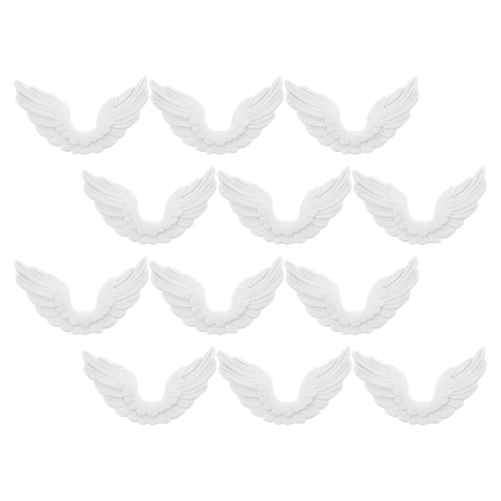 

12Pcs Christmas Craft Angel Wings Accessories Mini DIY Fairy Wings Decoration Party Ornaments for Handmade Holiday Projects