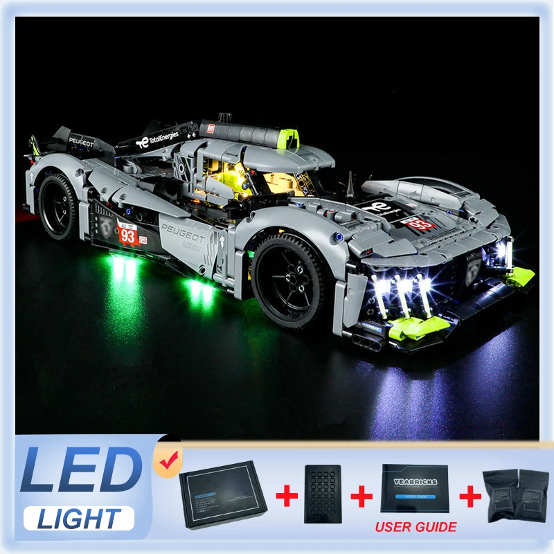 

Комплект светодиодных фонарей «сделай сам» для LEGO 42156 EUGEOT 9X8 24H Le Mans Hybrid Hypercar (только светодиодный светильник, без модели блоков)