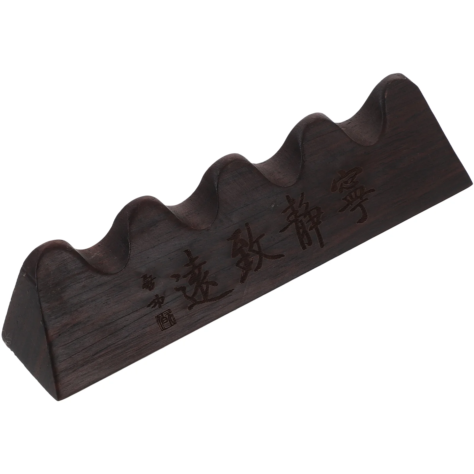 Vintage Pen Rack Pillow Writing Brush Stand Chinese Calligraphy Storage Tool Holder Desk Wooden Support Rest Wall Mount