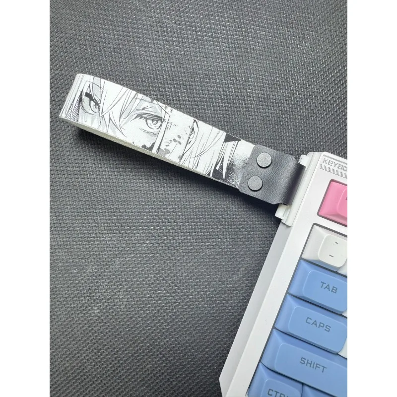 

Keyboard Ribbon DIY Anime Black and White Cartoon Japanese Girl Mechanical Keyboard Ribbon Customized Ribbon Wooting for Gift