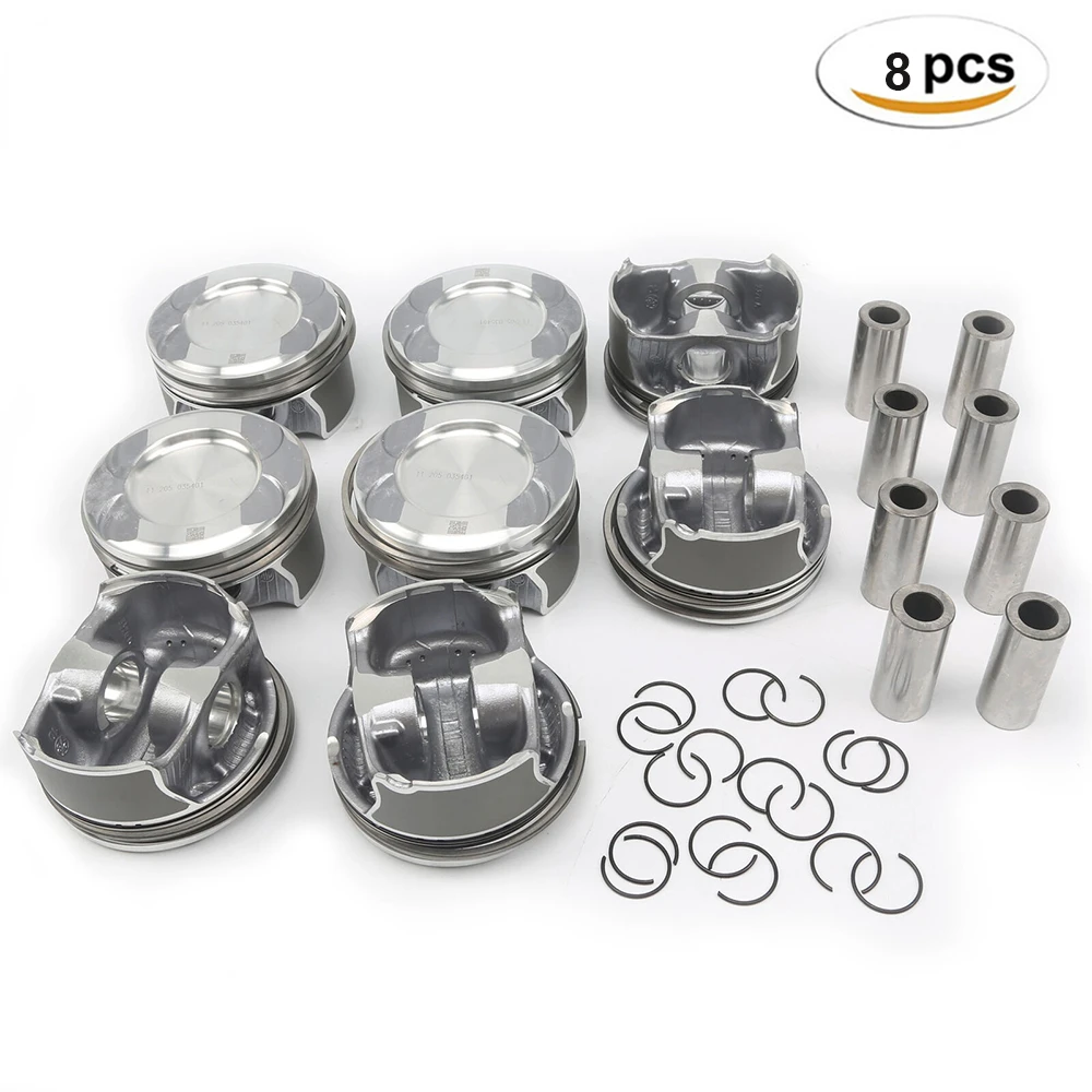 8pc Φ24mm  Pistons Rings Set A2780302317 For 11-19 Mercedes-Benz X166 W166 W221 W222 GL500 S500 M278 GLS500 E500 ML500 4.6T 4.7T