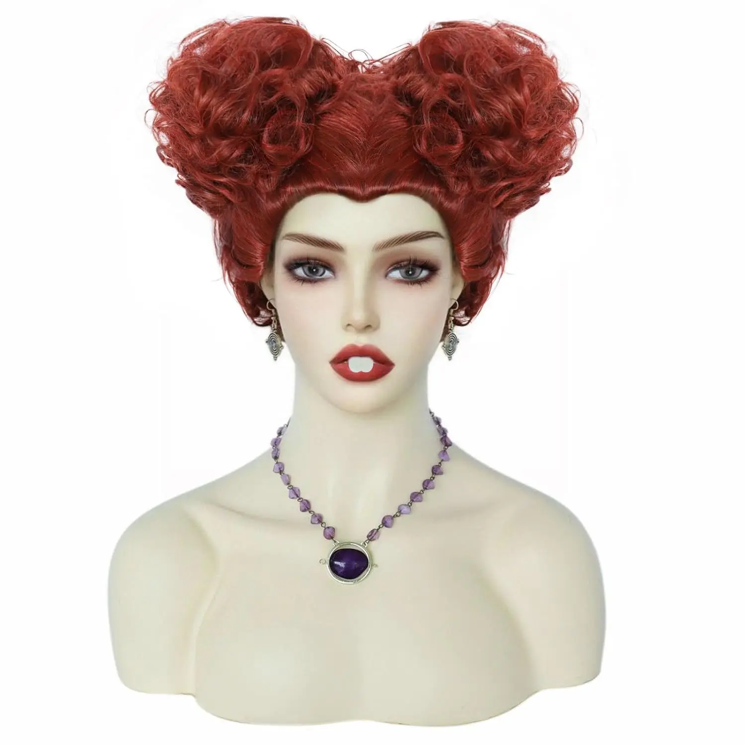 Women Halloween Witch Cosplay Costume Hocus Pocus Wig Winifred Sarah Mary Sanderson Wig Halloween Party Props Women Role Cosplay