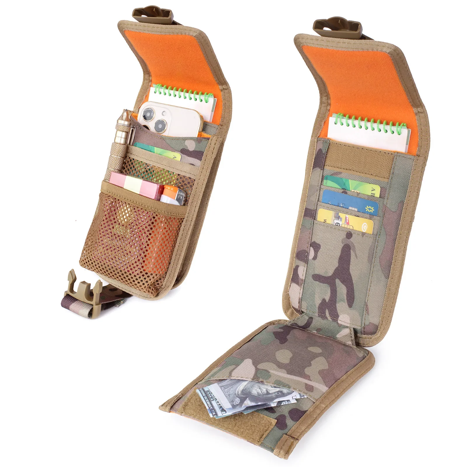 Bolsa MOLLE doble capa para móvil – Riñonera táctica EDC - imagen 2