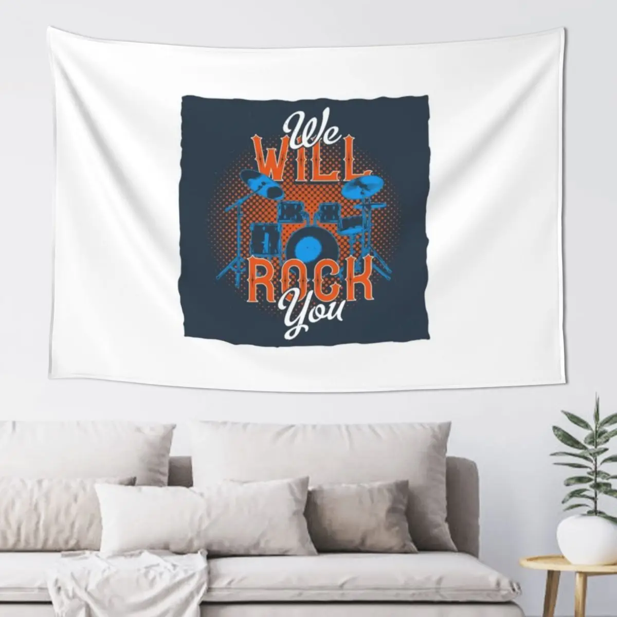 

We Will RockYou Tapestry Bathroom Decor Bedrooms Decorations Decor For Bedroom Tapestry
