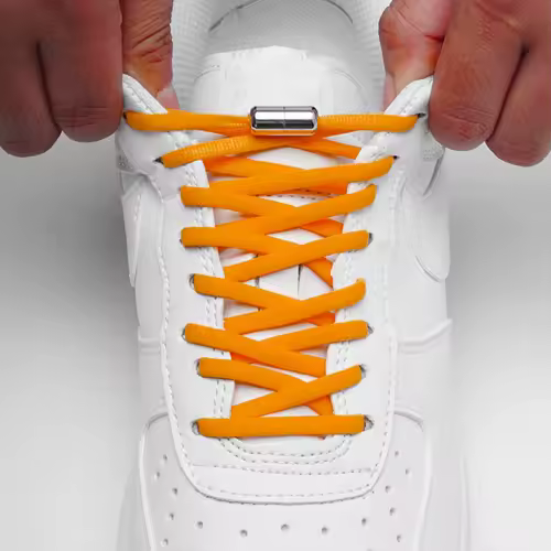 4Pcs/1Pair 100cm Elastic No Tie Shoelaces Metal Lock Shoe Laces For Kids Adult Sneakers Quick Shoelaces Semicircle Shoestrings - Image 5