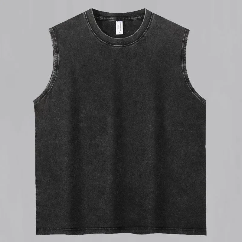 2026 Rock Band Korn Washed Tank Tops Herren Damen Metal Gothic Harajuku Ärmellose T-Shirts Vintage Oversized Weste Herren Streetwear – Detail 3
