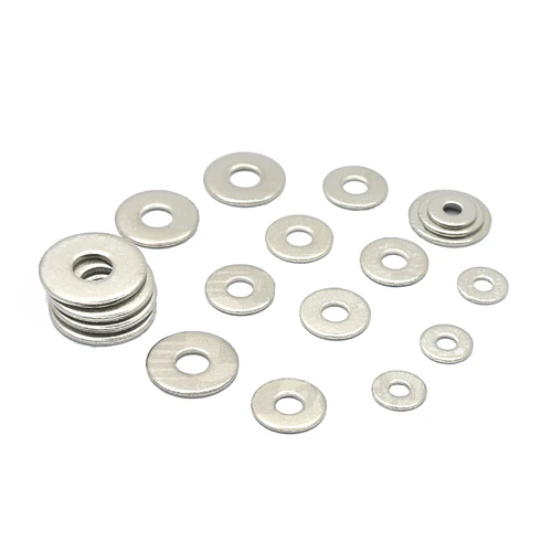 Imagen 2 del producto 100 Uds arandela plana M1.1 M1.2 M1.3 M1.4 M1.5 M1.6 M1.7 M2 M2.5 M3 M3.5 M4 M5 M6 304 arandelas planas de junta metálica de acero inoxidable