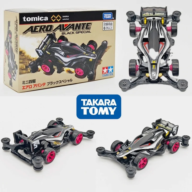 

Коллекционная модель гоночного автомобиля Tomica Unlimited Tamiya Aero Avante Black Special Mini 4WD из сплава для детей от 6 лет