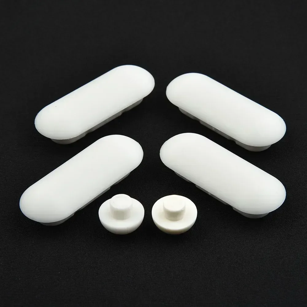 6 Pcs Toilet Lid Cushion  Toilet Seats Cushion Rubber Pad Buffers Pack White Stop Bumper  Type Shock Absorber