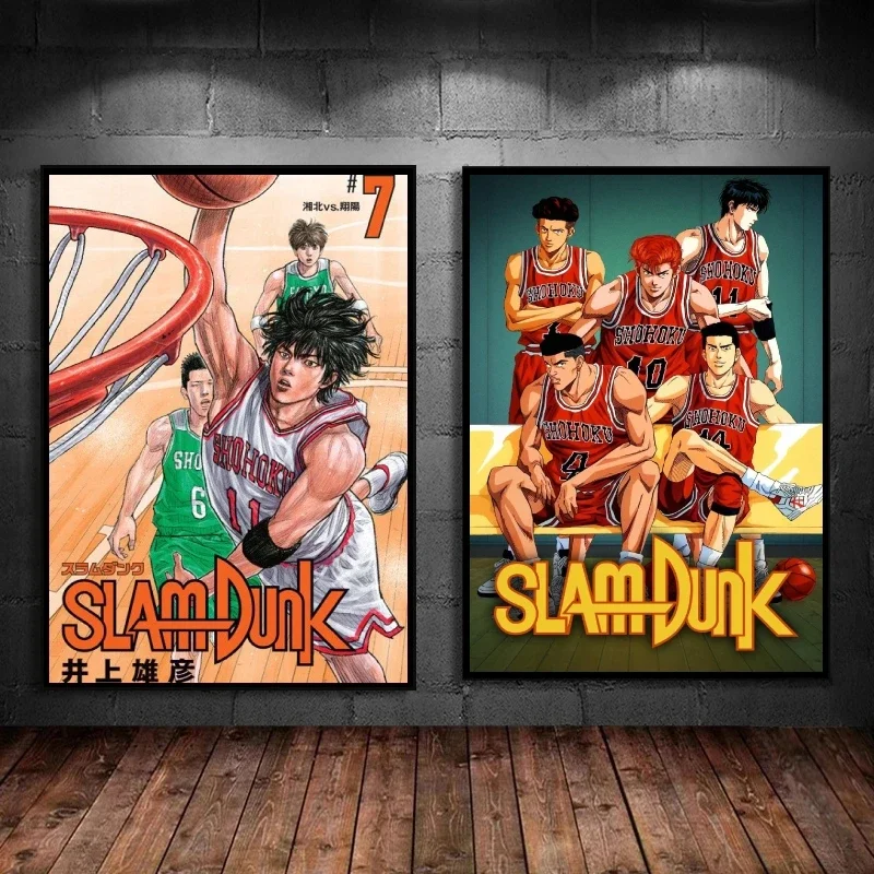 

Canvas Artwork Painting The First Slam Dunk Poster Toys Comics Pictures Decoration Paintings Modern Living Room Decorative Retro