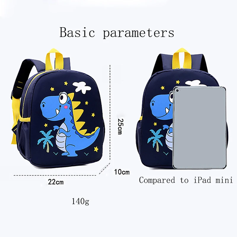 Cartoon Cute Dinosaur Printed SchoolBags Modny wodoodporny plecak dla przedszkolaków do szkoły podstawowej Plecak studencki