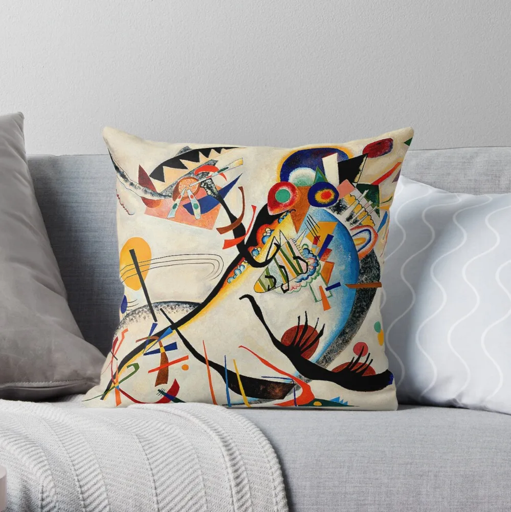 Kandinsky - Blue Segment, popular Kandinsky painting Throw Pillow cushion cover for sofa sofa cushions cover