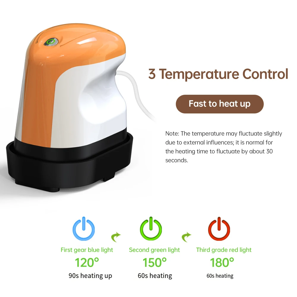 ماكينة صغيرة للضغط بالحرارة لطباعة التيرشيت ، نقل التسخين بالبخار ، ماكينات حديد محمولة ، كي جاف ورطب ، 6 × 9 سم