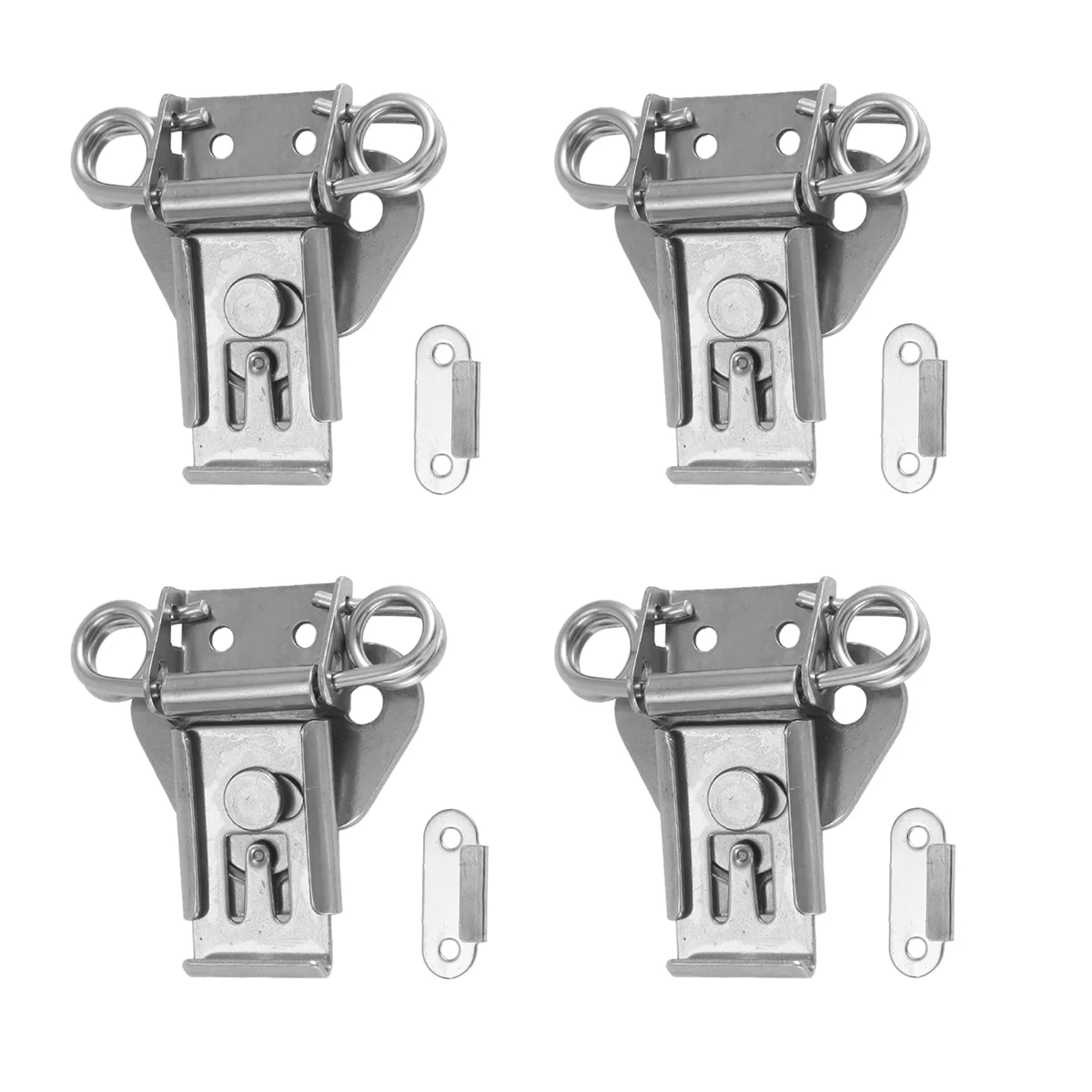 B45C 4 Pack 304 Stainless Steel Twist Latch with Keeper and Spring Butterfly Draw Latch for Case Box