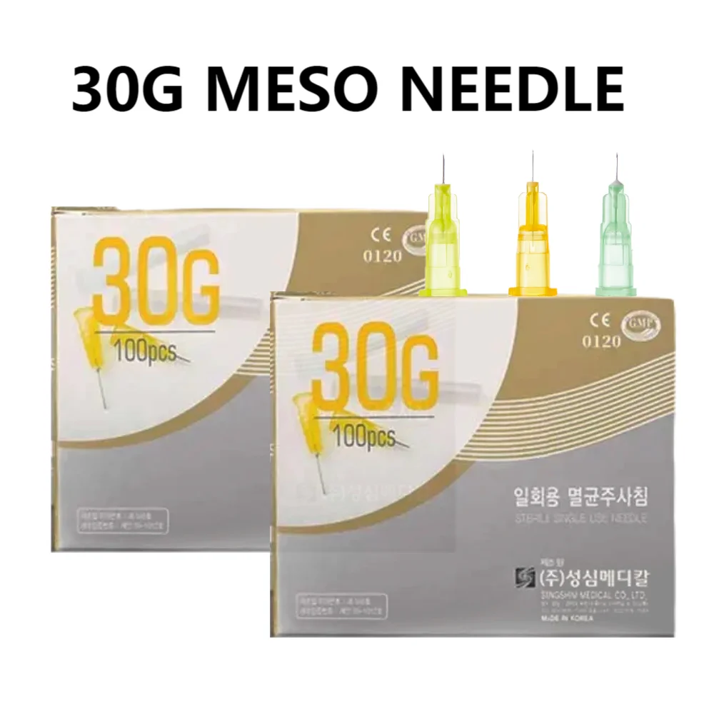 

100pcs painless small needle 32G 34G1.5/2.5 disposable 30G medical micro-plastic injection cosmetic sterile needle surgical tool