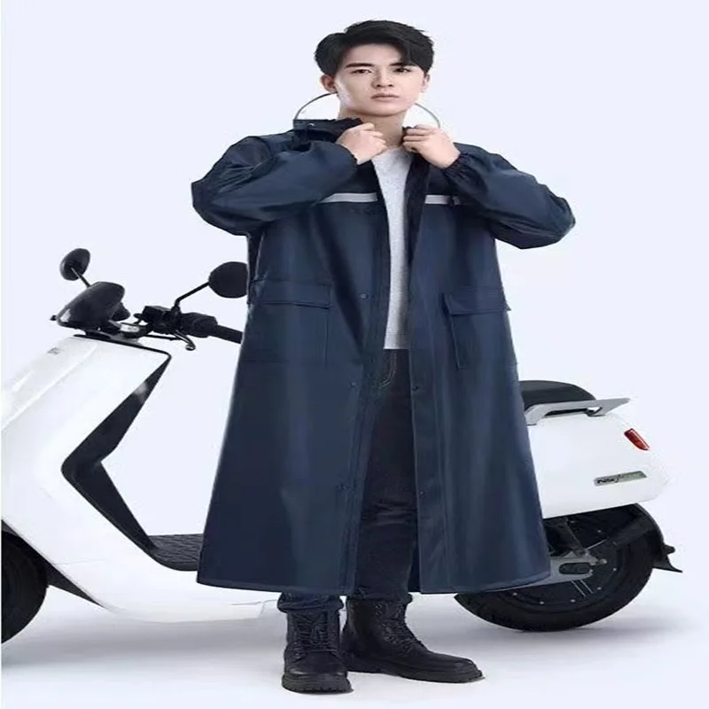 

Двухслойный плащ, утолщенный и расширенный, длинный цельный непромокаемый костюм для всего тела, дождевик для электромобиля