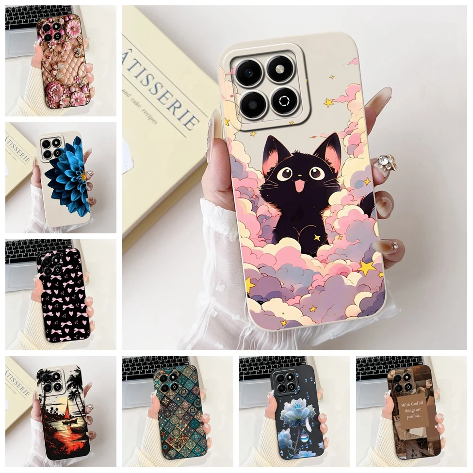 

Для Honor X6B чехол силиконовый модный роскошный милый мультяшный кот крутой окрашенный противоударный чехол для телефона для Honor JDY-LX1 JDY-LX2