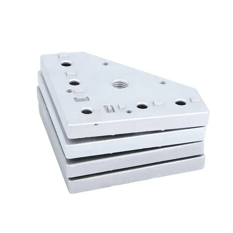 3030 4040 Swivel Caster Mouting Plate Aluminum Alloy Profile End Connection Plate For 30/40 Series Profiles For Furniture Repai
