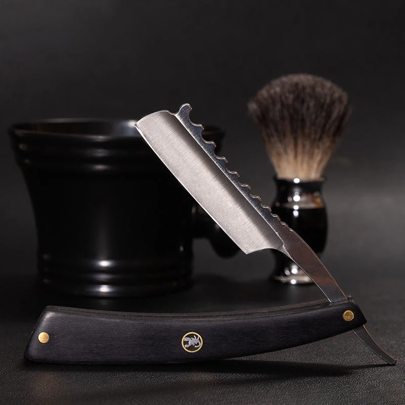 

Профессиональная мужская бритва для парикмахерской, парикмахерская бритва с прямыми краями, ручные ножи для бритья бороды, уход за бородой, Shavette
