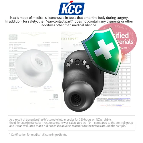 Imagen 2 del producto AZLA Max TWS 6 almohadillas médicas antialérgicas Sednaearfit AZLA TWS 6 AZLA MAX almohadillas azla max tws 6 almohadillas sednaearfit auriculares punta