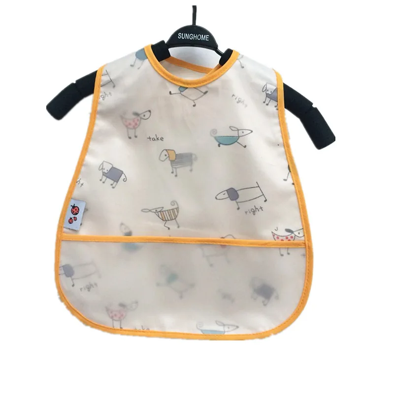 Waterproof Sleeveless Bibs Children Apron Adjustable Feeding Smock Bibs Kids Eating Dinner Breastplate Baby Bavoir Clothing