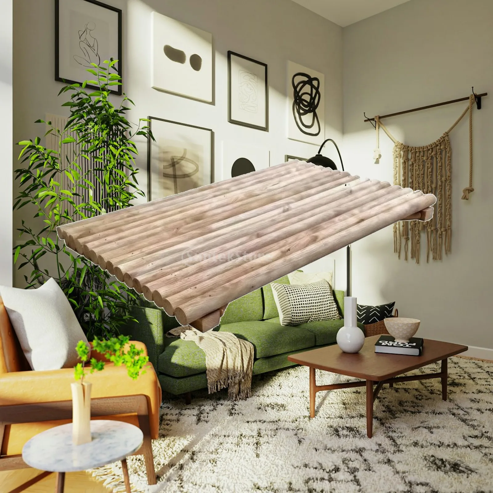 Cat Scratching Surface Board Natural Pet Supply Long-Lasting for Living Room