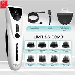 Fenice Dog Hair Clipper Electrical Hair Cutting Machine Grooming Pet Haircut Trimmer Shaver Set Pets Cordless Rechargeable