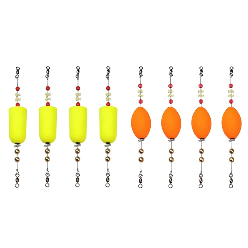 Popping Corks For Saltwater Freshwater Fishing Popper Floats Redfish Speckled Trout Sheepshead Flounder Easy Install Orange