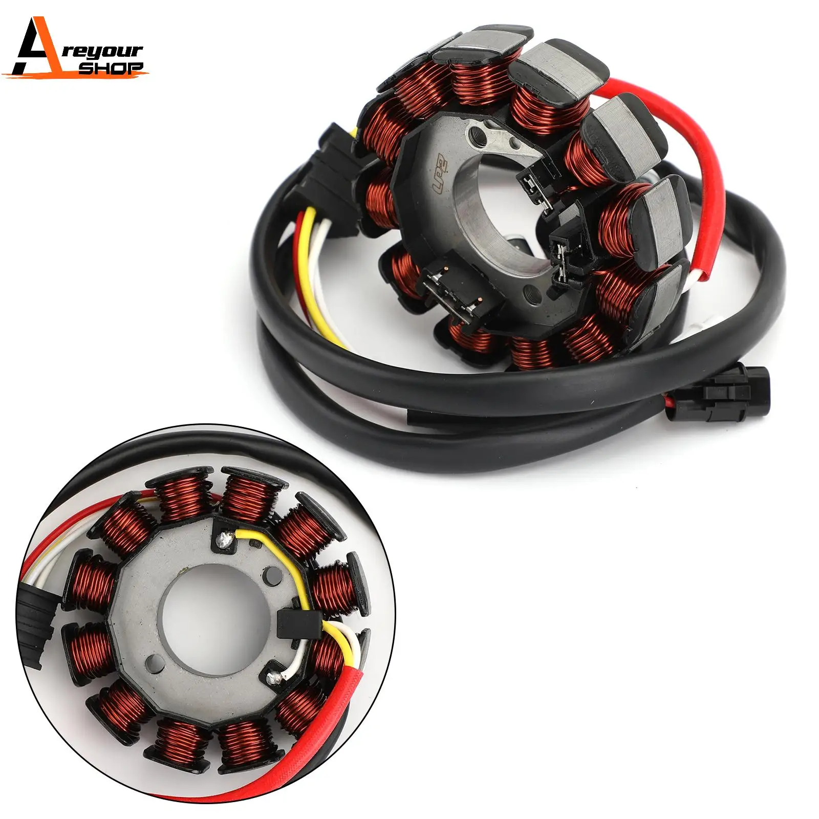 

Areyourshop for Yamaha WR450F 2007-2011 P/N.5TJ-81410-51-00 ALTERNATOR Magneto Generator Engine Stator Coil WR 450F Motorcycle