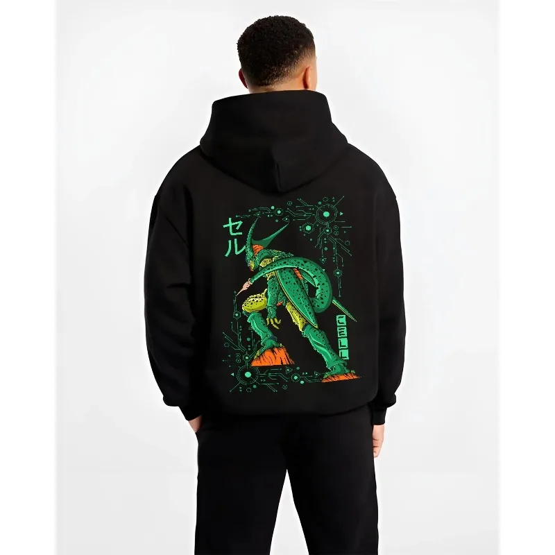 

Dragon Ball Men's Hoodies Autumn Winter Japanese Anime Cell Graphics Clothing Harajuku Y2K Sweatshirt 100% Cotton Sportswear